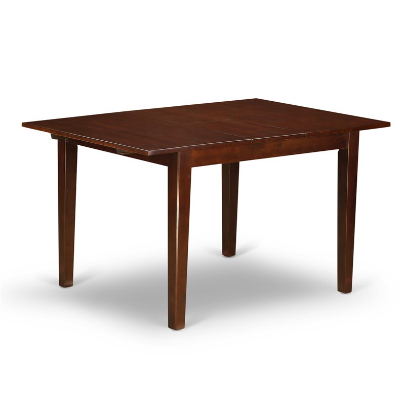 Pemberly Row 3-Piece Wood Dining Set with Fabric Seat in Mahogany