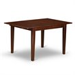 Pemberly Row 3-Piece Wood Dining Set with Fabric Seat in Mahogany