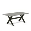 Pemberly Row 7-Piece Wood Dining Set in Black/Cement/Shitake Gray