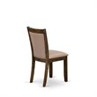 Pemberly Row 5-Piece Wood Dining Set in Jacobean/White/Khaki Gray