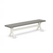 Pemberly Row 6-Piece Wood Dining Room Table Set in Linen White