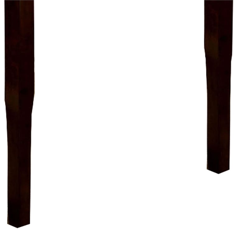 Pemberly Row Transitional Counter Height Table with Curvy Legs in Espresso