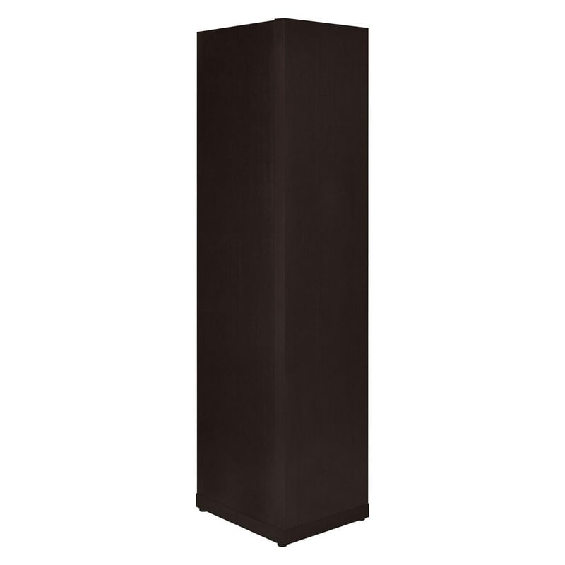 Pemberly Row 6 Compartment 5 Shelf Corner Bookcase for Books in Brown