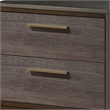 Pemberly Row 2 Drawer Nightstand with Metal Glides in Antique Gray
