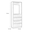 Pemberly Row Modular Closet with Hanging Rod and 4 Drawers in Oak Brown