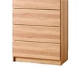 Pemberly Row Modular Closet with Hanging Rod and 4 Drawers in Oak Brown
