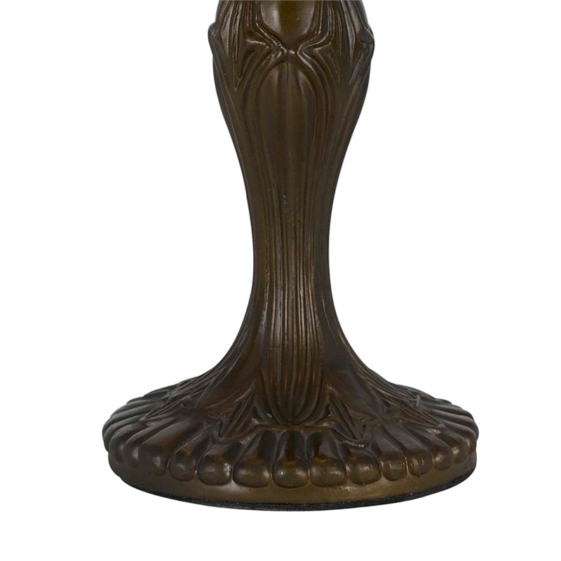 Pemberly Row Metal Table Lamp with Butterfly Design Shade in Multicolor