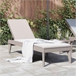 Pemberly Row Single Adjustable Sun Lounger with Armrests in Cappuccino