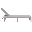 Pemberly Row Single Adjustable Sun Lounger with Armrests in Cappuccino