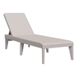 Pemberly Row Single Adjustable Sun Lounger with Armrests in Cappuccino