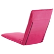 Pemberly Row Foldable Adjustable Oxford Fabric Sun Lounger in Pink