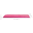Pemberly Row Foldable Adjustable Oxford Fabric Sun Lounger in Pink