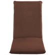 Pemberly Row 5-Position Foldable Oxford Fabric Sun Lounger in Brown