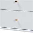 Pemberly Row Spindle 4-Piece Bedroom Set with Platform Bed in White Full