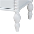 Pemberly Row Spindle 4-Piece Bedroom Set with Platform Bed in White Full
