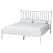 Pemberly Row Spindle 5-Piece Bedroom Set with Platform Bed in White Full