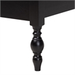 Pemberly Row Spindle 4-Piece Bedroom Set with Full Platform Bed in Black
