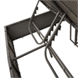 Pemberly Row Rattan Double Sun Lounger with Cushions and Parasol in Black