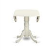 Pemberly Row 5-Piece Modern Dining Table Set in Linen White and Black