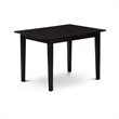 Pemberly Row 5-Piece Black Dining Set with Light Gray Faux Leather Chairs