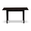 Pemberly Row 5-Piece Black Dining Set with Light Gray Faux Leather Chairs