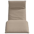 Pemberly Row Oxford Fabric 5-Position Folding Sun Lounger in Taupe
