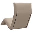 Pemberly Row Oxford Fabric 5-Position Folding Sun Lounger in Taupe