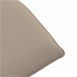 Pemberly Row Oxford Fabric 5-Position Folding Sun Lounger in Taupe