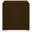 Pemberly Row Rattan Sun Lounger with Cushion and Table in Brown and Cream