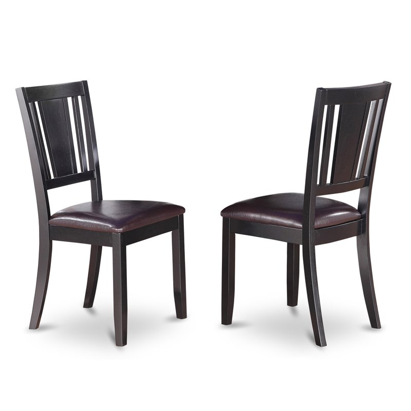 Pemberly Row 3-Piece Wood Dining Table and Chair Set in Black