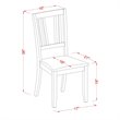 Pemberly Row 3-Piece Wood Dining Table and Chair Set in Black