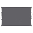 Pemberly Row Teak Wood Rocking Sun Lounger with Cushion in Anthracite