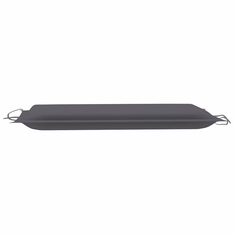 Pemberly Row Teak Wood Rocking Sun Lounger with Cushion in Anthracite