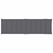 Pemberly Row Teak Wood Rocking Sun Lounger with Cushion in Anthracite