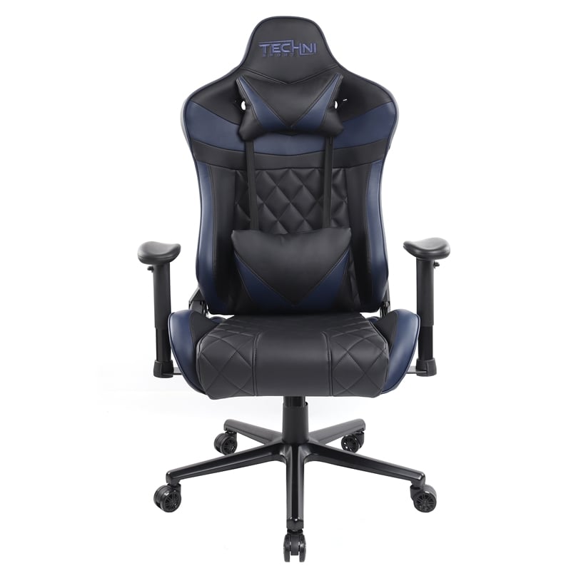 Pemberly Row XL Ergonomic Gaming Chair with Memory Foam in Blue