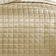 Pemberly Row 3-Piece Queen Coverlet Set with Square Pattern in Gold