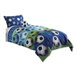 Pemberly Row 3-Piece Twin Comforter Set with Soccer Theme in Multicolor
