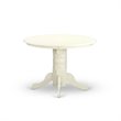 Pemberly Row 3-Piece Dining Set in Linen White with Wood Chairs