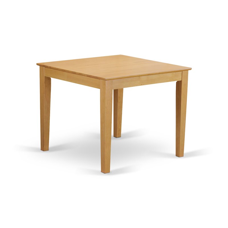 Pemberly Row Traditional 3-Piece Wood Table Set in Oak for Kitchen