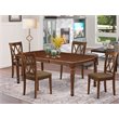 Pemberly Row 5-Piece Wood Dining Table Set with Mahogany Finish