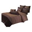 Pemberly Row 9-Piece Queen Comforter Set with Paisley Design in Brown