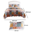 Pemberly Row 2-Piece Twin Quilt Set with Floral Print in Multicolor