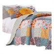 Pemberly Row 2-Piece Twin Quilt Set with Floral Print in Multicolor