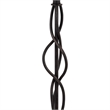Pemberly Row Round Shade 150W Table Lamp with Spiral Base in White/Bronze