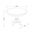 Pemberly Row 3-Piece Wood Pub Table and Chair Set in Mahogany Finish