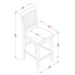 Pemberly Row 3-Piece Wood Pub Table and Chair Set in Mahogany Finish