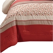 Pemberly Row 8-Piece King Comforter with Geometric Embroidery in Orange