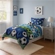 Pemberly Row 4-Piece Full Comforter Set with Soccer Theme in Multicolor