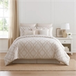 Pemberly Row 10-Piece King Comforter Set with Quatrefoil Prints in White