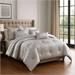 Pemberly Row 7-Piece Queen Comforter Set with Crinkle Texture in Silver